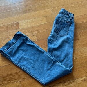 7 For All Mankind Women's Blue Flare Jeans